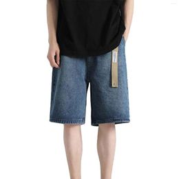 Men's Jeans Retro Denim Shorts Spring Summer Loose Casual Cropped Pants