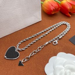 Black Dropping Gum Peach Shape Geometric Love Pendant designer luxury Necklaces IFashion Woman brand Jewelrys womens Trendy Personality Jewelry Gifts XPN2--06