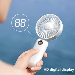 Electric Fans Dome Cameras 1200mAh Rechargeable Battery Operated Mini Pocket Portable Handheld Air Cooling Fan for Outdoor Travel Wireless Ventilator Fan R230711