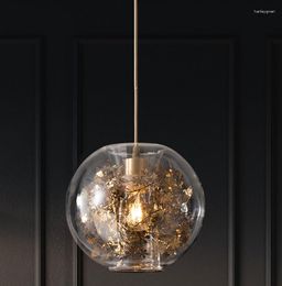 Pendant Lamps All Copper Creative Nordic Minimalist Modern Staircase Light Luxury Restaurant Bar Dining Room Chandelier
