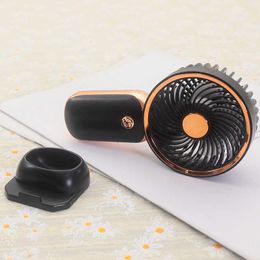 Electric Fans Cameras Mini fan with base new style simple desktop mobile phone holder fan portable usb rechargeable electric fan