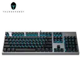 Thunderobot KG5104 Cherry MX Mechanical Gaming Keyboard, N-key Rollover, 10Modes Light Effect Adjustment- Classic Version LED Lights games keypad ione mouse
