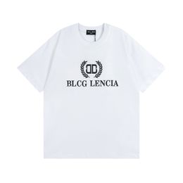 BLCG LENCIA 2023 Summer New 250g 100% Cotton Fabric T-shirt Men High Quality Print Color Drop Sleeve Loose Tshirts Oversize Tops 2023209