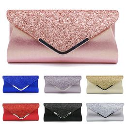 Evening Bags Fashion Lady Women Glitter Clutch Wallet Long Wedding Prom Purse Handbag 230711