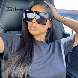 Oversized Shades Woman Sunglasses Red Fashion Square Glasses Big Frame Luxury Sunglasses Vintage Retro Glasses Unisex Oculos