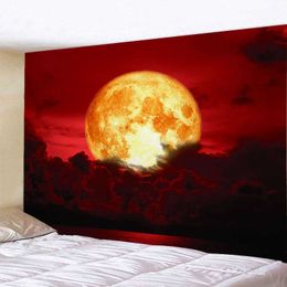 Tapestries Tapestry Wall Fashion Best Night Moon Background Bedroom Large High Definition Printing Livingroom Decoration Hanging Cloth