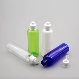 Storage Bottles 30pcs 200ml Empty PET Plastic Bottle Flip Top Caps Shampoo Lotion Cosmetics Travel Shower Gel Cosmetic Packaging