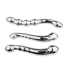 Metal Rear Anal Plug Prostate Massager Anal Dilator Male and Female Masturbation Stick Anal Plug Adult Products