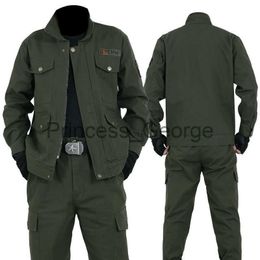 Others Apparel Autumn man to work suit army green cotton clothing wear mechanics work clothes men's uniform x0711