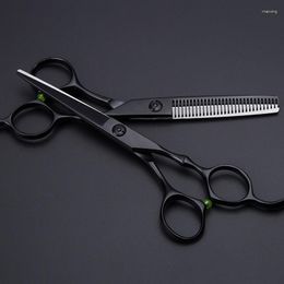 Professional Japan 6 Inch Cool Black Hair Scissors Set Salon Cutting Barber Makas Haircut Thinning Shears Hairdressing
