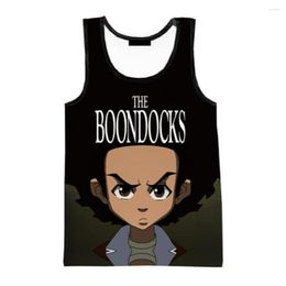 Men's Tank Tops The Boondocks 3D Printed Clothing Women Fashion Casual Sleeveless Shirts Hip Hop Streetwear Oversized