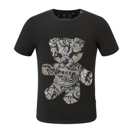 New style Phillip Plain Men T-Shirt designer PP Skull Diamond t shirt Short sleeve Dollar Brown bear Brand O-Neck high Quality Skulls Paris T-Shirt PP polo shirt pp2118