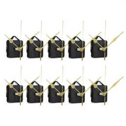 Bowls 10Pcs DIY Silent Movement Spindle Hands Wall Quartz Clock Mechanism Repair Tools Part Kit