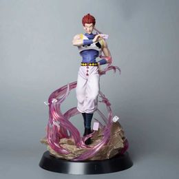 Action Toy Figures 32cm Hunter Hunter Anime Figure Hisoka with Replacement Action Figure Collection Statue Model Toys for Gifts