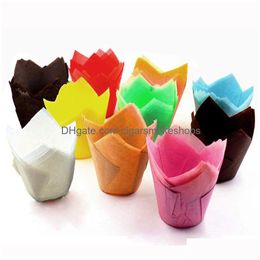 Cupcake Tip Baking Cups Parchment Paper Muffin Liner Wrappers For S Birthdays Baby Showers Party Phjk2203 Drop Delivery Home Dhud0