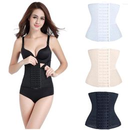 Women's Shapers Women Fashion Hollow Out Breath Tummy Control Abdominal Belt Six Row Buckle Body Shaper All Seasons Causal