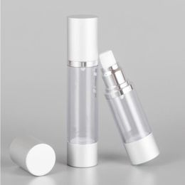 30ML Refillable Airless Lotion Pump Bottle With Silver Aluminum Over Cap cosmetic cream pump containers LX1095 Gbdwv