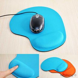 Mouse Pads Wrist Rubber Mouse Pad with Wrist Support Solid Colour Soft Anti-slip Mousepad for Office Desktop Desk R230711