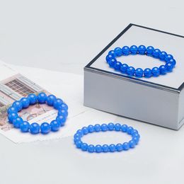 Strand Advanced Crystal Glass Bracelet Sapphire Blue Jade Colour Live Broadcast Welfare Gift Jewellery Couple's Friend Bead