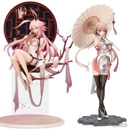 Action Toy Figures Houkai Sakura Chinese Dress Ver. Figure 30cm Houkai Sakura Anime Figure Bunny Girl Action Figure Toy R230711