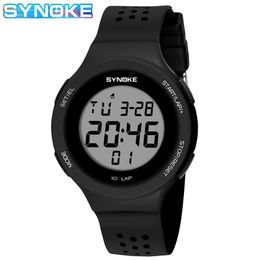 SYNOKE Thin Digital Watch Unisex Swimming 50M Waterproof Sports Watches Men Women Electronic Clock Wristwatch Relojes Hombre