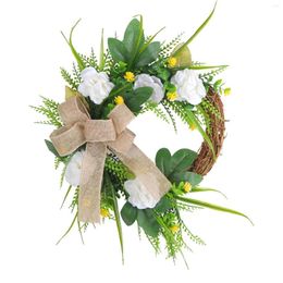 Decorative Flowers Spring And Autumn Artificial Magnolia Wreath Summer Daily Inexpensive Christmas Wreaths