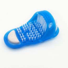 Other Bath Toilet Supplies Plastic Bath Shower Feet Massage Slippers Bath Shoes Brush Pumice Stone Foot Scrubber Spa Shower Remove Dead Skin Foot Care Tool 230710