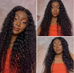 HD Lace Wig Deep Wave Lace Front Human Hair Wigs 150 Density Remy Wear And Go Pre Cut Glueless Wig Human Hair