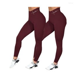 Women's Leggings 2pcs Women Gym Sexy Fitness Push Up High Waist Workout Legging Fashion Casual Pencil Pants Sport Yoga