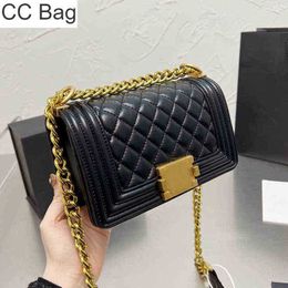 CC Bag Shopping s Luxury Designer Womens Classic Mini Flap Quilted Lambskin Leather Gold Metal Hardware Chain Crossbody Shoulder Outd