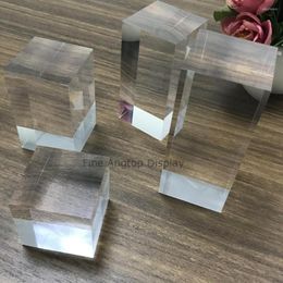 Jewelry Pouches Clear Acrylic Earrings Studs Stands Solid Block Holder Display Showcase For Shop Counter Po Store Trade Show