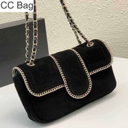 CC Bag Vintage Frosted Cow Leather Chain Bag Womens Quilted Silver Metal Hardware Diagonal Shoulder Chains Outdoor Portable Multi purpose Luxury Designer Handbag2