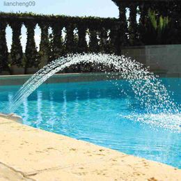 Swimming Pool Waterfall Fountain Kit PVC Feature Water Spay Pools Spa Decorations Easy Instal Swimming Pool Accessories L230620