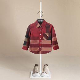 Kids Shirts High Quality Spring Thin Baby Boys Long Sleeve Striped Print Tops Tees Casual Blouse Clothing 230711