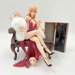 Action Toy Figures 19cm Girls Frontline Groza Dinner Dictator Sexy Anime Figure Best Offer Action Figure Model Doll Toy Gift
