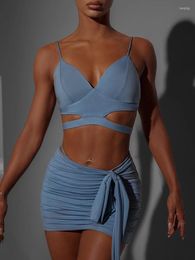 Stage Wear ZYM Latin Dance Mini Crop Top Cut Out Basic Cotton Bra Blue Brown Black Colour Sexy Sport Cross Back View #2352