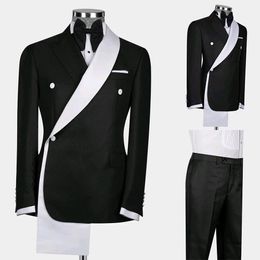 New Design Wedding Tuxedos Matched Colour Men Suit Set for Business Party Two Pieces Prom Party Wear