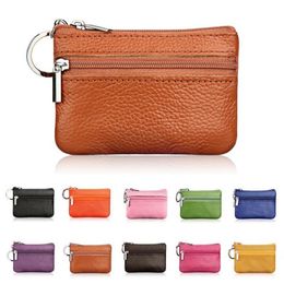 Casual Women Fashion Genuine Leather Car Key Holder Keyring Pouch Coin Purse Case Wallet262z