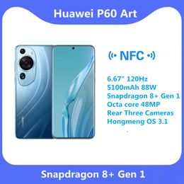 original huawei p60 art smartphone 6.67" 120Hz 5100mAh 88W snapdragon 8+ gen 1 octa core 48MP rear three cameras hongmeng OS 3.1