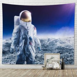 Tapestries Cool Space Interplanetary Astronaut Space Crossing Wall Background Tapestry Home Decoration Wall Cloth