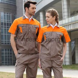 Others Apparel Labor Workwear Clothes Man and Woman Overalls Work Uniform Car Workshop Labor Suit Cotton Mechanical Suits x0711
