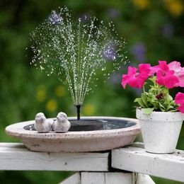 Mini Solar Water Fountain Pool Pond Waterfall Fountain Garden Decoration Outdoor Bird Bath Solar Powered Fountain Floating Water L230620