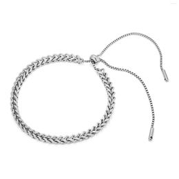 Link Bracelets Trendy Personalised Stainless Steel Jewellery Women Men Luxury Drawn Woven Bracelet Punk Charm Chains Gifts