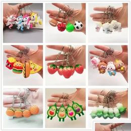 Key Rings Party Favours New Cartoon Fruit Doll Chain Pendant Daquan Ladies Lage Car Jewellery Gift Keys Accessories Cute Drop Delivery Dhqpe