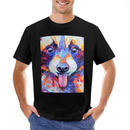 Men's Tank Tops Conceptual Abstract Painting Of A Raccoon Muzzle. T-Shirt Aesthetic Clothes Short Customised T Shirts Mens