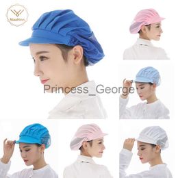 Others Apparel New Elastic Kitchen Hat Men Women Chef Hat Restaurants Accessories Dustproof Cooking Cap Breathable Hotel Cook Cap Work Uniform x0711