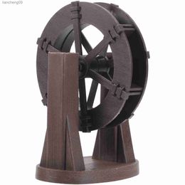 Diy Rotating Water Wheel Tabletop Chinese Waterfall Replacement Fountain Wheel Pond Decoration L230620