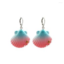 Dangle Earrings Arrival Minimalist Colourful Shell For Women Girls Boho Summer Drop Holiday Beach Jewellery Gift 2023