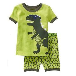 Pyjamas SAILEROAD Children's Dinosaurs Pyjamas Set Girls Paja Cotton Kids Pyjamas Boys Sleepwear Child Night Wear Clothing Suits 230710