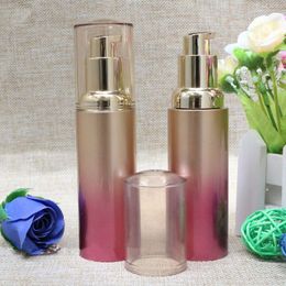 100pcs/lot 40ml Airless Pump Lotion Elmusion Bottle Small Women Cosmetic Pot Empty Cream Container Fxjwt